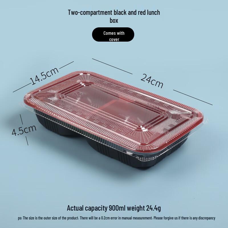 Partitioned Disposable Plastic Lunch Box