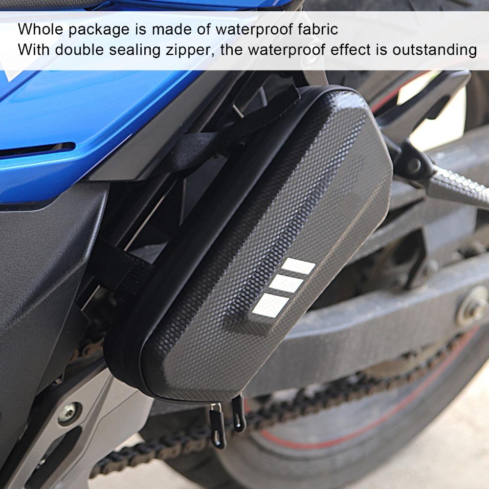 Waterproof Motorcycle Saddlebag PU Leather Bike Luggage Bag Motorcycle Side Bag Bicycle Cycling