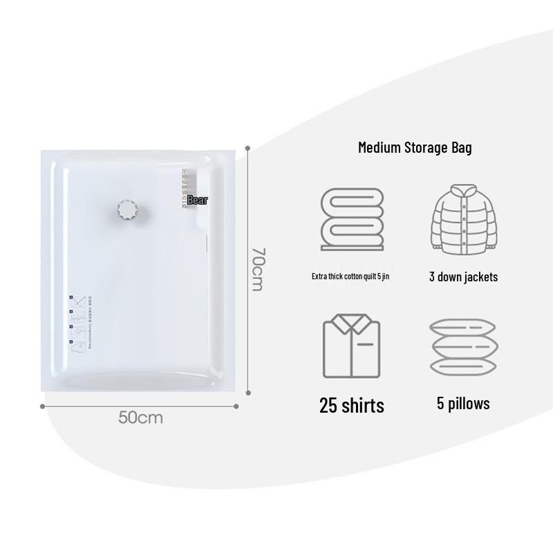 Vakuum-Kompressions-Aufbewahrungsbeutel für Steppdecken, Kleidung und Daunenjacken