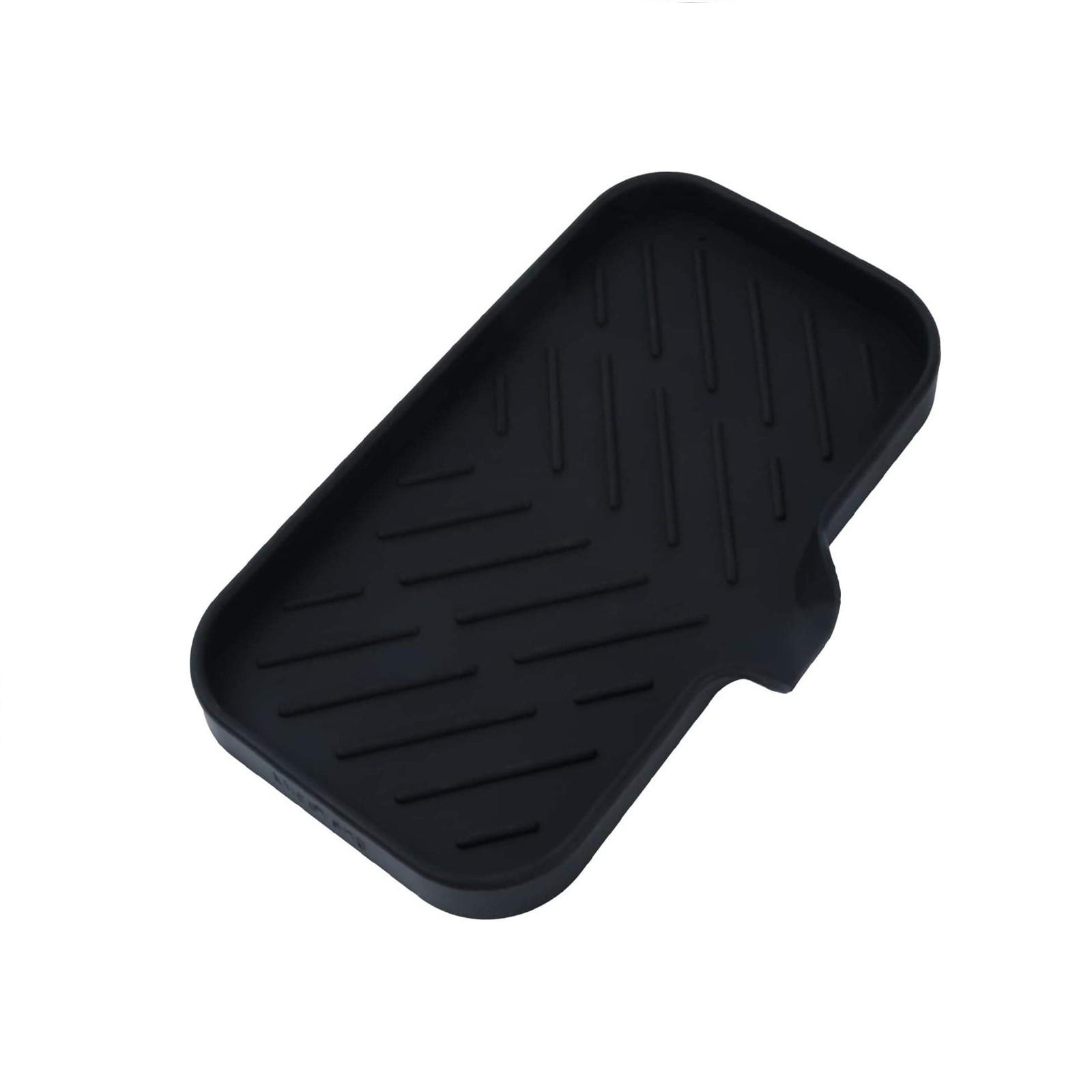 

Силиконовый коврик для крана, подставка для кухонной мойки, дозатор мыла, губка, коврик для сушки раковины, подставка для хранения на столешнице, подставка для мыла One Size чёрный