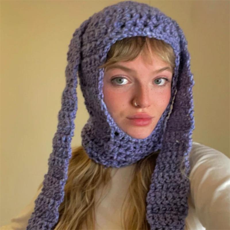 New Handmade Crocheted Beard Pullover Hat, Fashionable and Personalized Street Hat for Adults