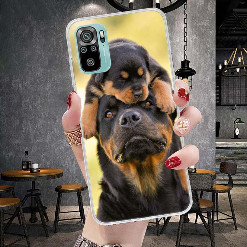 Rottweiler Dog Soft Phone Case For Xiaomi Redmi Note 15 14 14S 13 12 Pro Plus 12S 11 11S 11E 10 10S 11T 5G Fundas Coque Redmi No