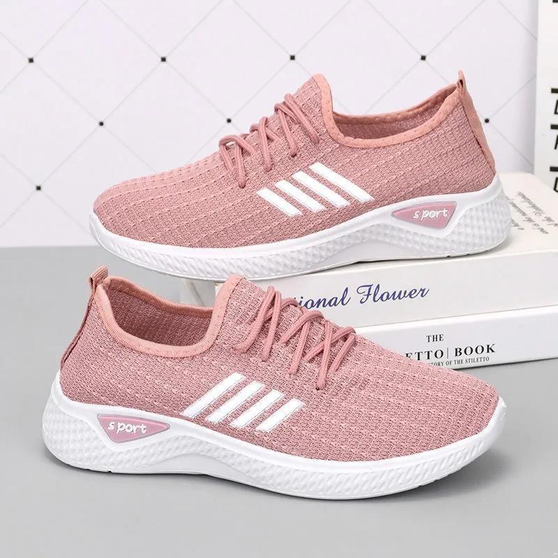 Mesh Hollowed-out Sports Shoes Summer New Mesh Shoes Single Shoes Casual Running Lightweight Breathable Fly-woven Shoes