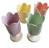 Retro Tulpen Stiftehalter und Make-up Pinsel Organizer - Vintage Blumen Foto Requisite