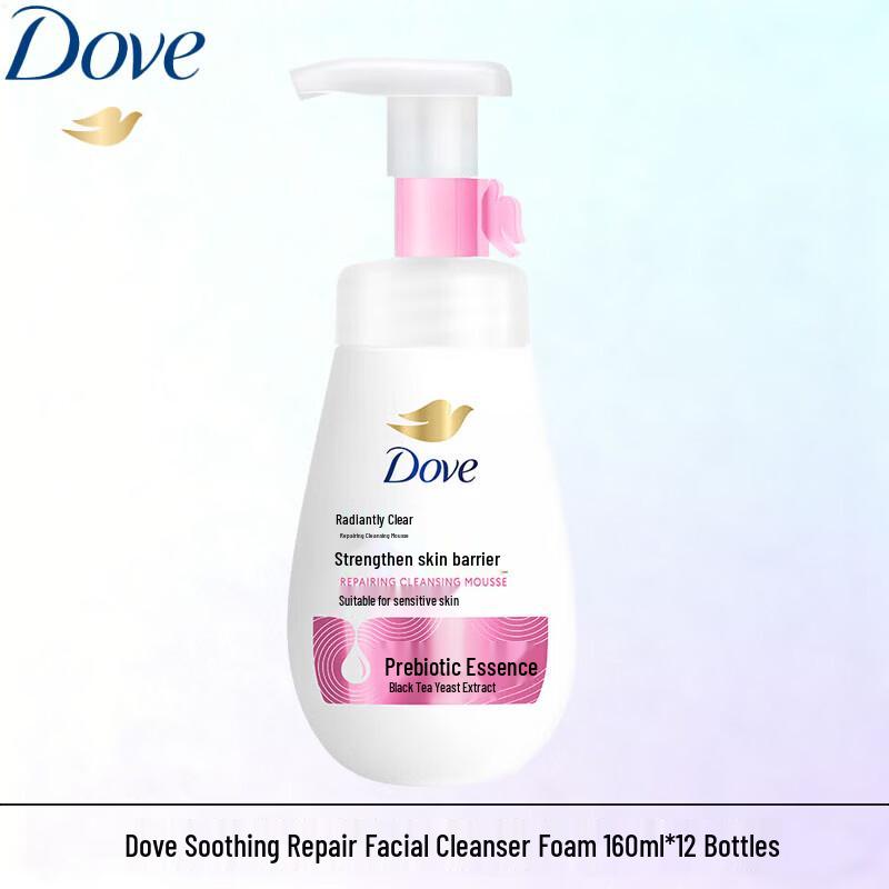 Dove Soothing Repair Cleansing Foam, 160ml x 12 Bottles