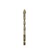 Yellow Coated Four Flute Eccentric Serrated Dry Drill Bit for Full Ceramic Glass Marble Concrete Sharp Sawtooth Cutting Head