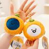 Mini Fruit Orange Elf Plush Toys Soft Fluffy Cartoon Orange Pendanta Lovely Keychain Bags Hanging Decor Funny Gift To Friends