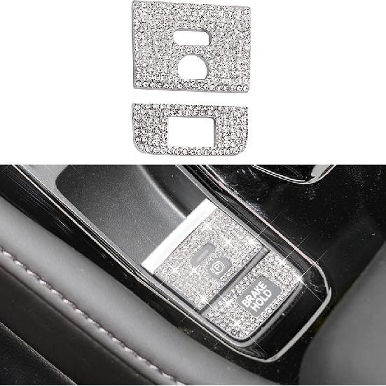 Bling Crystal Car Interior Accessories Sticker Fits for Honda Accord 2024-2025(Silver 8)