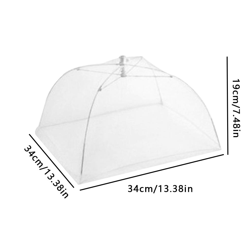 Food Mesh Cover Folding Household Kitchen Dish Umbrella Anti-insect Washable Bug Plate Protector Countertop Barbecue