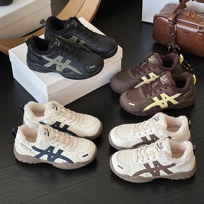 Retro German Training Shoes Women's New Autumn and Winter Heightening Casual and Versatile Forrest Gump Shoes Soft-soled Cotton Warm Sports Shoes