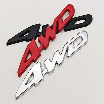 3D Metalllegierung Auto Styling Logo 4WD Heckklappe Kotflügel Klebeabzeichen Karosserie Heckklappe Ersatz Emblem Für Toyota Highlander