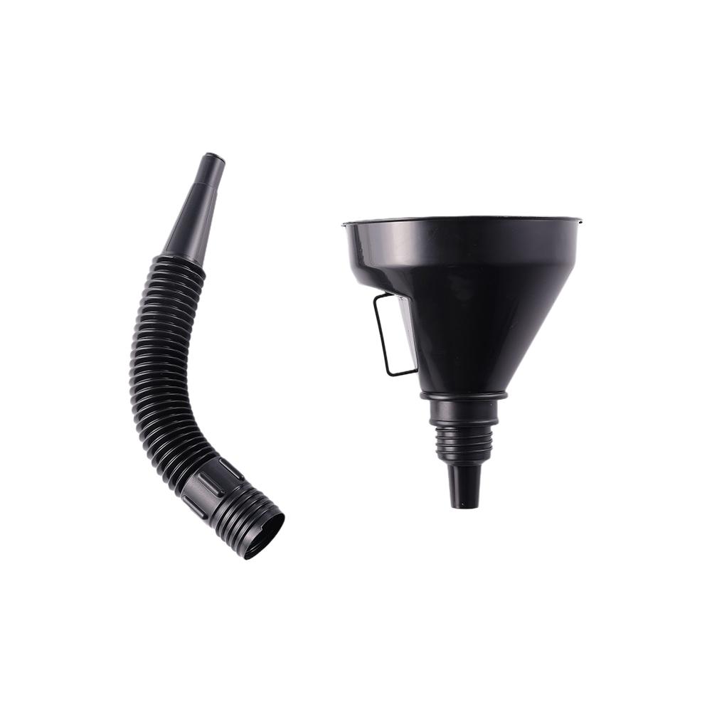 Wielofunkcyjny elastyczny lejek do paliwa samochodowego, odporny na rozlanie, do tankowania i wymiany oleju, z szerokim otworem i uchwytem
