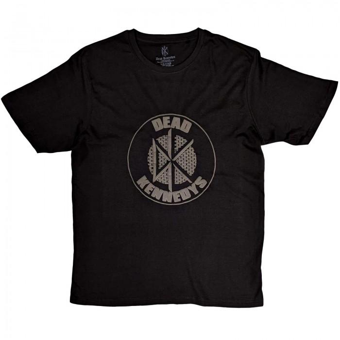 Dead Kennedys Unisex Vuxen Hi-Build Circle T-shirt med logotyp i bomull