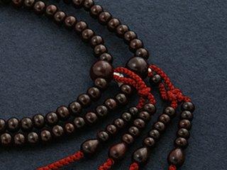 Kyoto Butsudan Hayashi Buddhist Prayer Beads, Shingon Buddhism, 0 Shaku, Rosewood (Women's), Formal, Authentic, with Prayer Bead Bag, SW-020, Kyoto