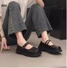 Small leather shoes women's British style 2025 new summer and autumn with skirt retro Mary Jane shoes versatile round head platform single shoes