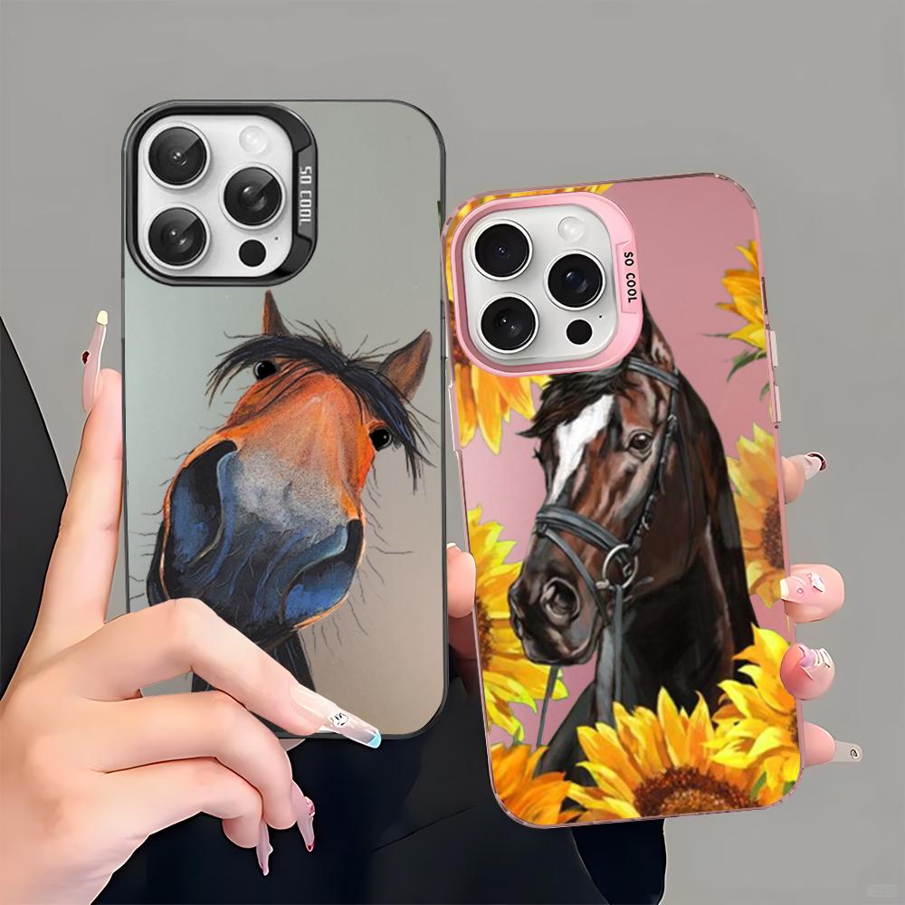 Frederik The Great beauty horse Phone Case For iPhone 16 15 14 13 12 11 Pro Max X XR XSMAX 8 7 Plus Matte Shockproof Back Cover