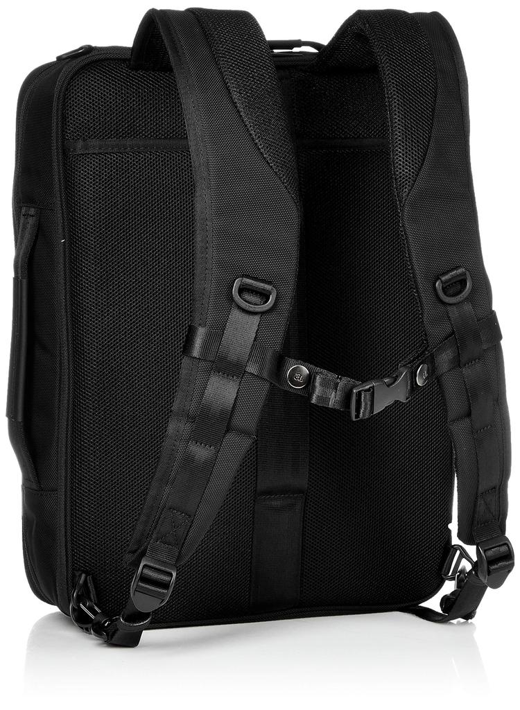 3way Business Bag Gadgetable CB Can Hold 15 Inch PC Cordura Setup Possible Business Bag Rucksack Black [Ace Gene] [Uses Ballistic] No.62364 Men's