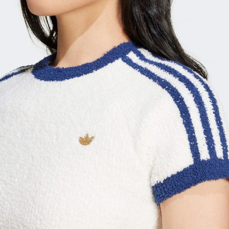 adidas Premium Full Fashioned Casual Comfortable Short Sleeve Raglan T-Shirt Women Tops White IX0945