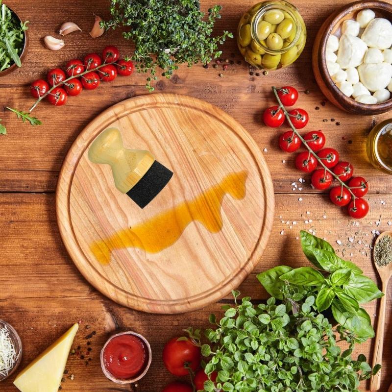 3pcs Effective Bamboos Oil Wax Applicator for Perfect Application On Wood Cutting Boards and Cooking Utensils