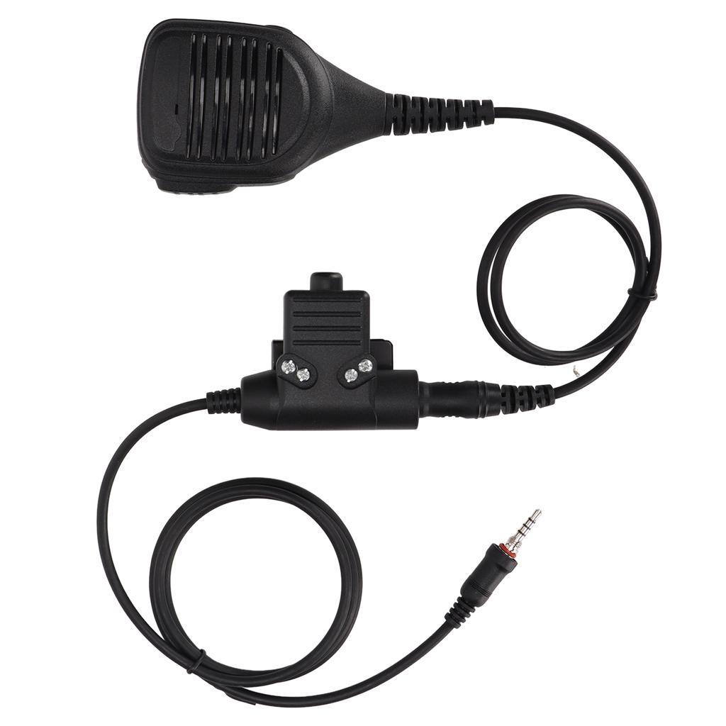 Speaker Shoulder Mic 7.1mm Shoulder Microphone with U94 PTT for Yaesu Vertex VX?6R VX?7R