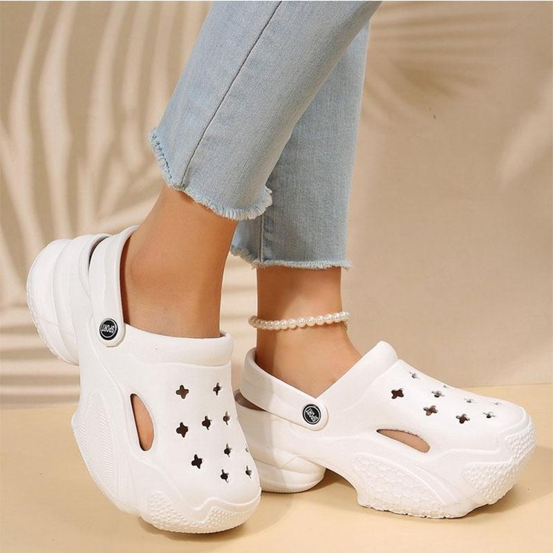 Fashion Summer Women Slippers Garden Sandals Platform Basic Payment Clogs EVA Solid Flip Flops Casual Outdoor Fashion Shoes Female 36-41