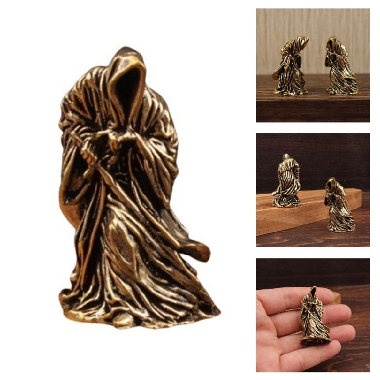 Dark Fighter Bronze Statue Complex Hide Plan Study Desk Decoration Mysterious Home Deck Gift