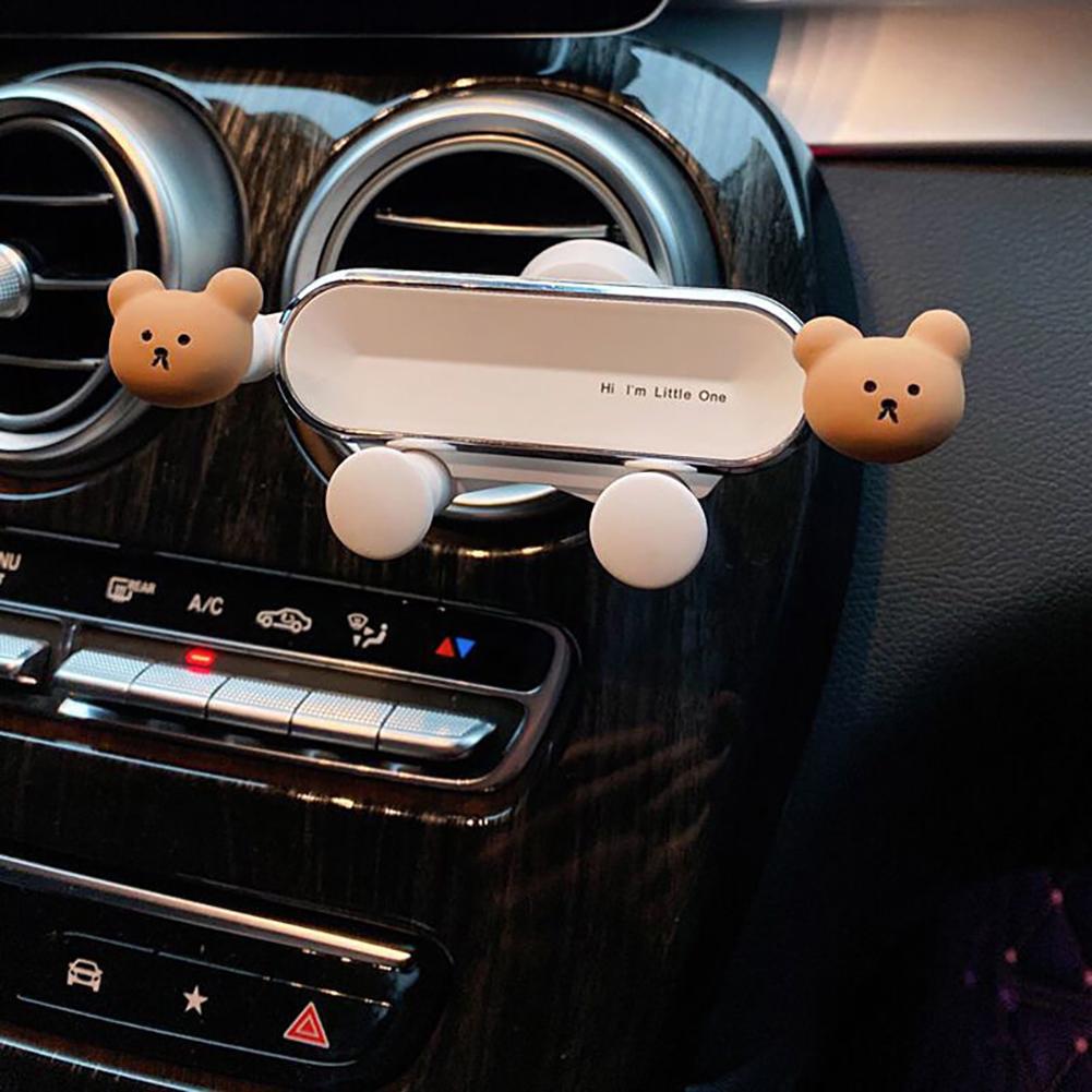 Car Mobile Phone Bracket Car Creative Cartoon Car Air Outlet Mobile Phone Navigation Fixed Support Bracket Car Accessories
