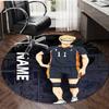 Personalized Haikyuu Round Chair Office Rug - Perfect for Mat, Office Chair & More - Ideal Gift for Birthdays and Holidays