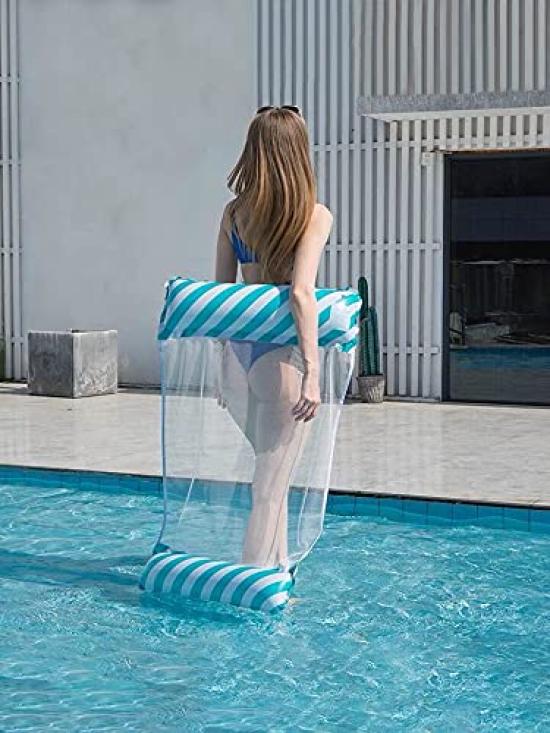 Siyzda Float Float for Adults Float Bed Water Hammock Strong Buoyancy Summer Beach Play Water Play Summer Pool Party Beach Sunbathing 130x70cm Heat