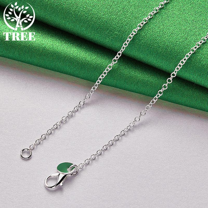 Classic 925 Sterling Silver Three Heart Pendant Necklace Men Women Fashion Charm Jewelry Wedding Party Elegant Gift Accessories