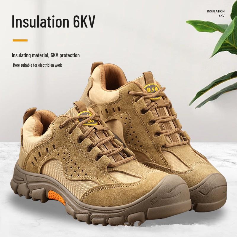 Lightweight, Wear-Resistant Safety Work Shoes - Anti-Smash & Puncture, Electrician-Approved Insulated, Stylish & Comfortable