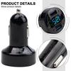 1X Car Charger Voltage Monitoring 12V/24V 4USB Black