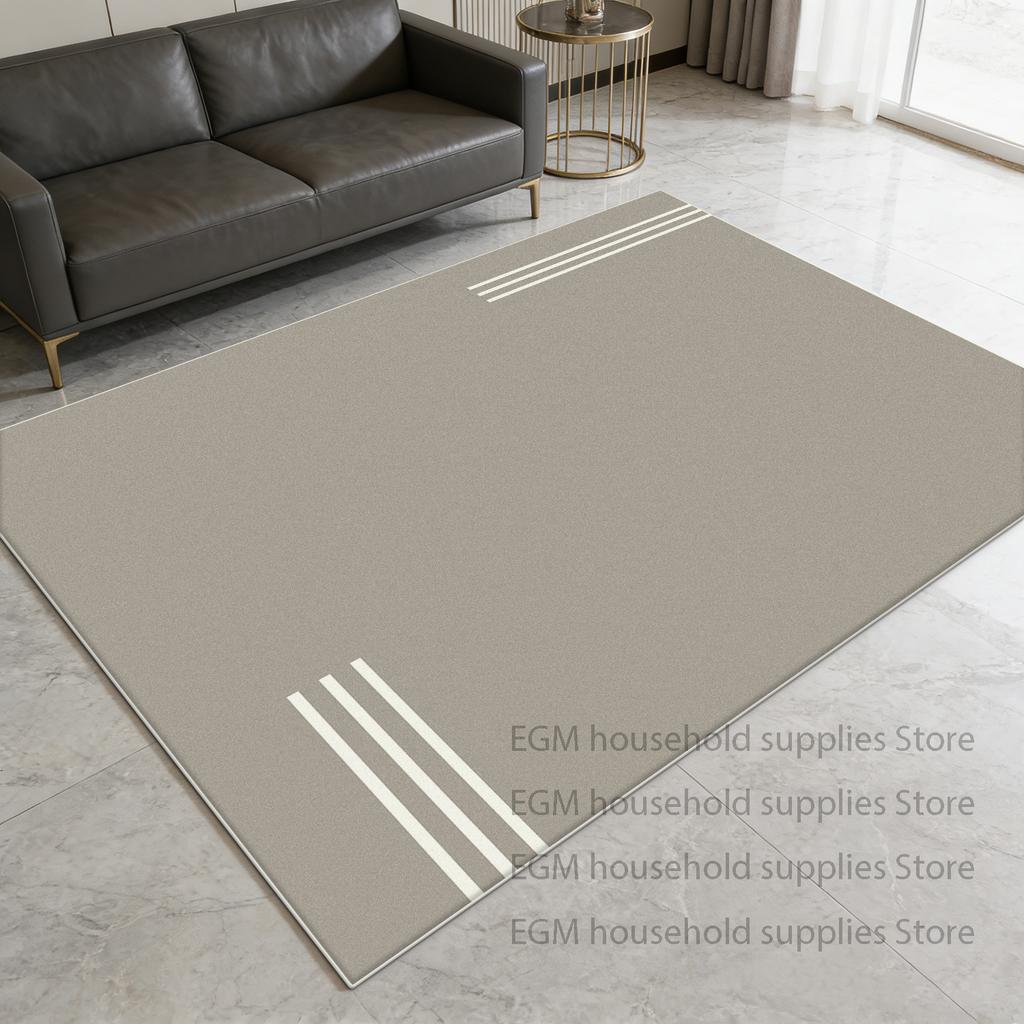 Nordic Geometric Carpet Luxury Living Room Decoration Large Area Simple Style Soft Rug Bedroom Non-slip Floor Mat Easy Cleaning