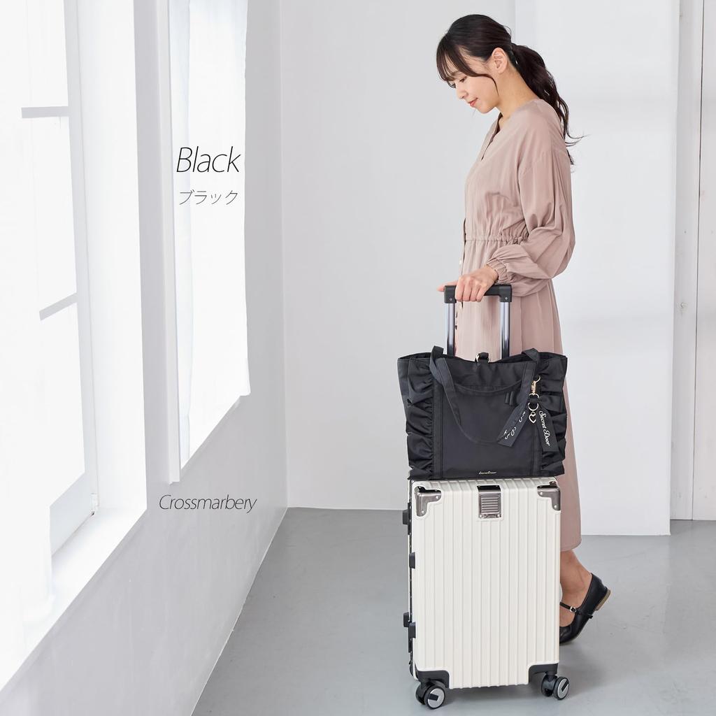 Crossmarberry A4 Tragetasche Niedlich und Groß Perfekt zum Über der Schulter Tragen Groß mit Schwarzer Damen Tasche, Stilvoll, Fassungsvermögen, Nylon, Pendeln, Leicht, Groß,