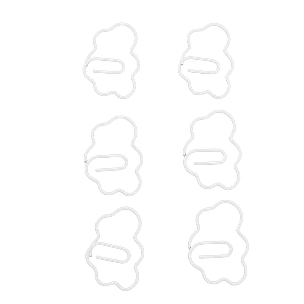 100 Pcs   Shaped Paper Clips Cute Fun Decorative Iron Bookmarks Planner Clips with Transparent Box for Study Work