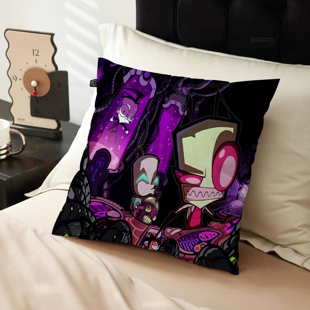 Cartoon I-invader Zim Maple Design Cushion Cover Happy Autumn Harvest Decor Holiday Decorati Pillow Cover