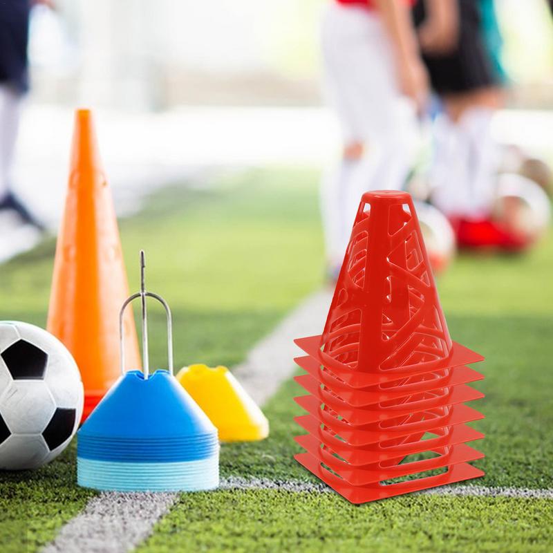 Football Training Cone Sports Hollow Marker Cones Kit PE Material Training Cones Set for Outdoor Activity Football Training United States