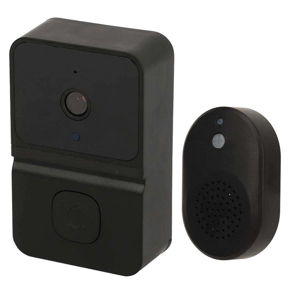 Sonnette sans fil 1080P Sonnette vidéo sans fil Wifi Caméra avec vision nocturne Objectif grand angle HD