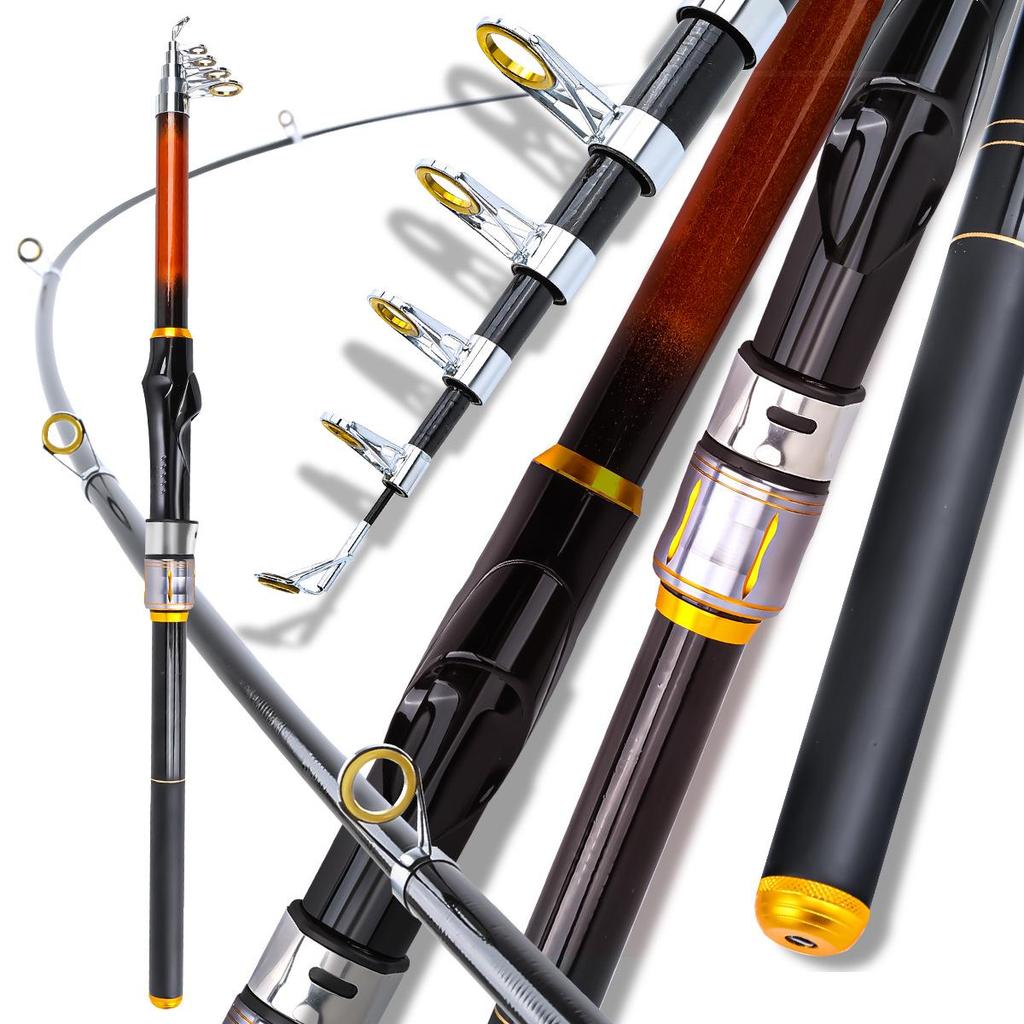 2.7m Multi-Color Fiberglass Telescopic Portable Fishing Rod