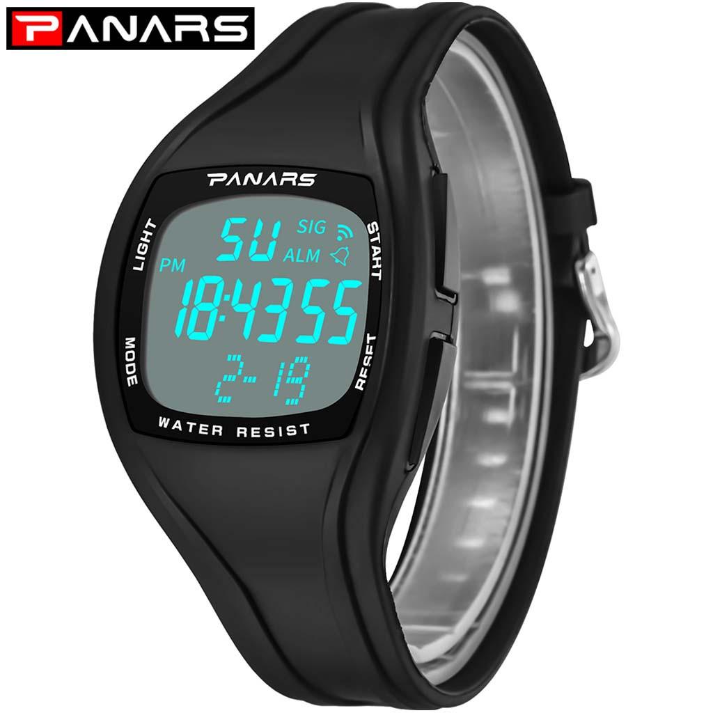  And Stylish Waterproof Alarm Night Light Casual Male Electronic Watch