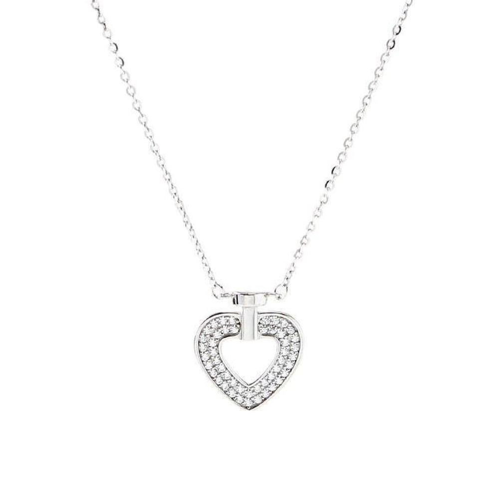 [Onoma] Onm Heart Platinum Necklace Jt33 (33900965)