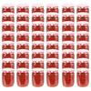 Pots à confiture - VIDAXL - Couvercle rouge et blanc - 230 ml - Verre transparent - 48 pièces