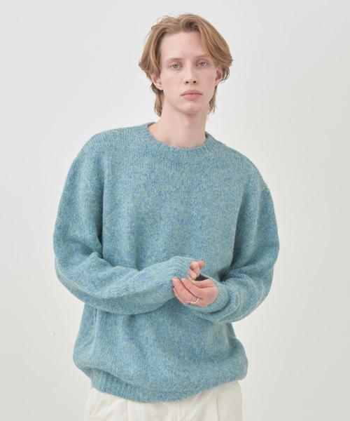 Graph Platform Wool Heather Knit Mint Mint