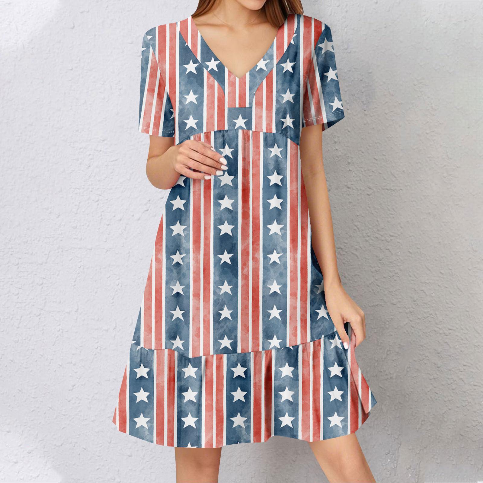 

Женское летнее платье с коротким рукавом и V-образным вырезом, короткие платья, модное повседневное струящееся бохо-платье с оборками, А-силуэт, свободное платье-халат XL