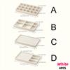 4 Pack Velvet Jewelry Organizers Featuring Multi-Section Display Board for Rings Earring Bracelet Necklaces Brooches and Watches