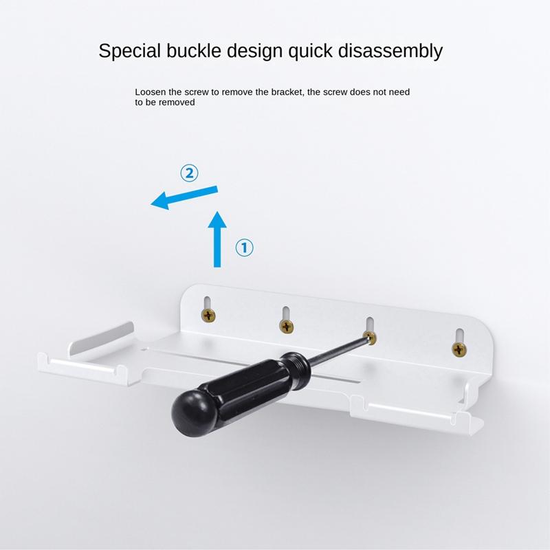 B03B-Wall Mount Stand For PS5 Slim Vertical Holder Kits For PS5 Slim Console And Controllers