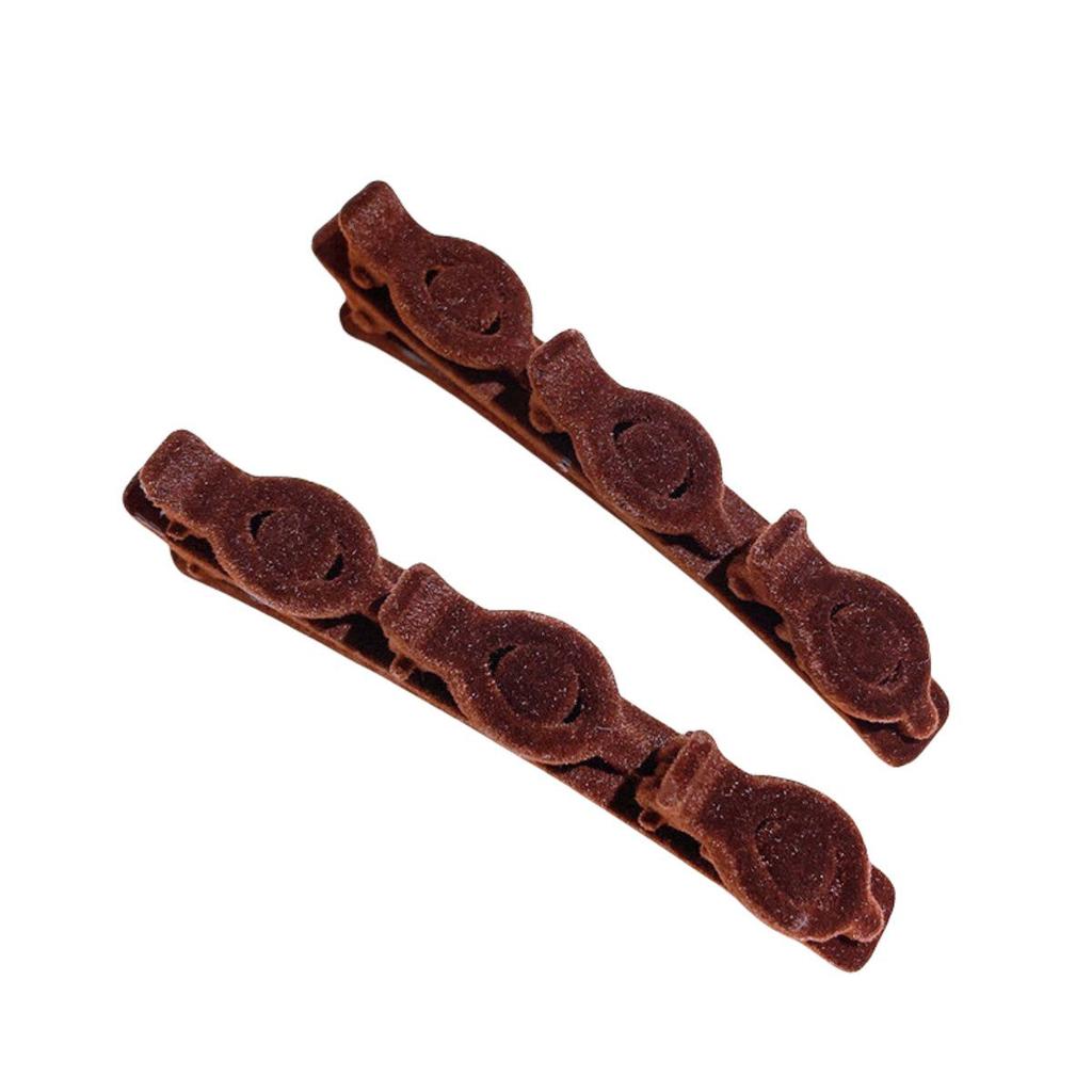 Flocking Love Diamond Hair Clip: New Year's Hair Braiding & Bangs Accessory