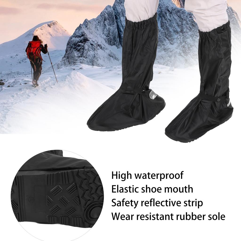 Oxford Cloth Rain Shoe Covers Waterproof Rain Snow Shoe ors Reusable Overshoes