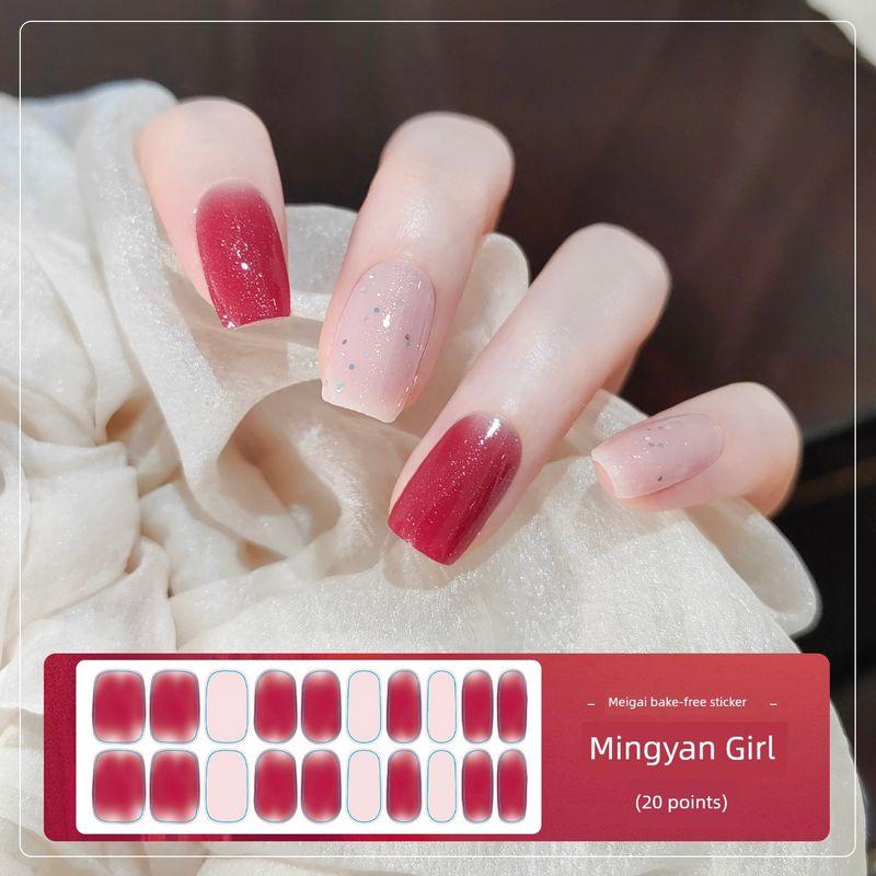 

Beauty Cover Baking-Free Gel Nail Stickers No Need Heating Lamp Nude Leopard Print New Waterproof Minimalist Elegant Nail Stickers PPW1192(Free Baking Nail Art Sticker)