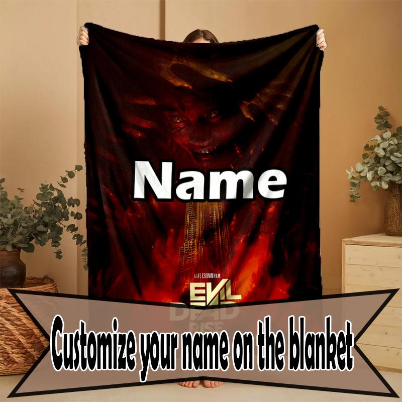 Custom Name Personalized The Evil Dead Print Blanket, Home Decor, Bedroom, Sofa, Camping, Couch, Gifts for Birthday Christmas